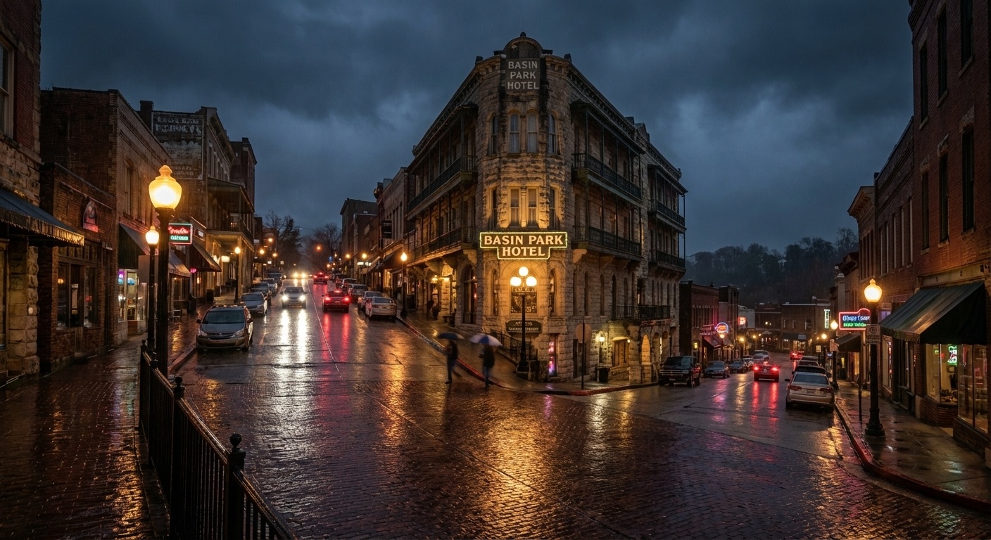 Historic Basin Park Hotel downtown