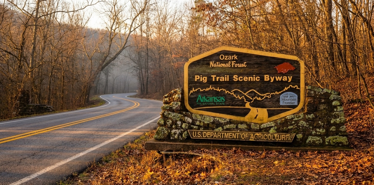 Scenic overlook on the Pig Trail Highway 23