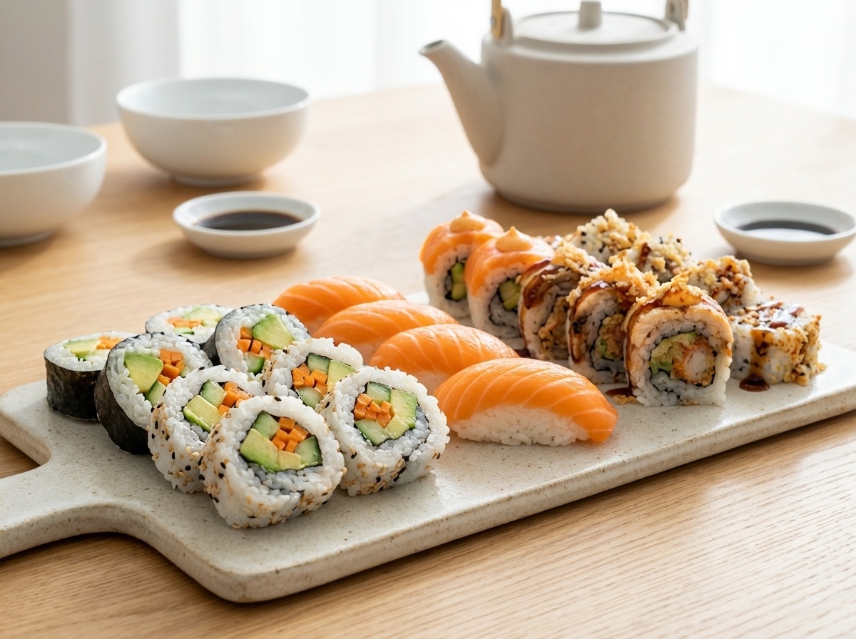 Sushi platter at Meiji Japanese Cuisine