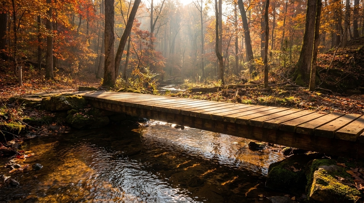 Trails and trees at Park Springs Park