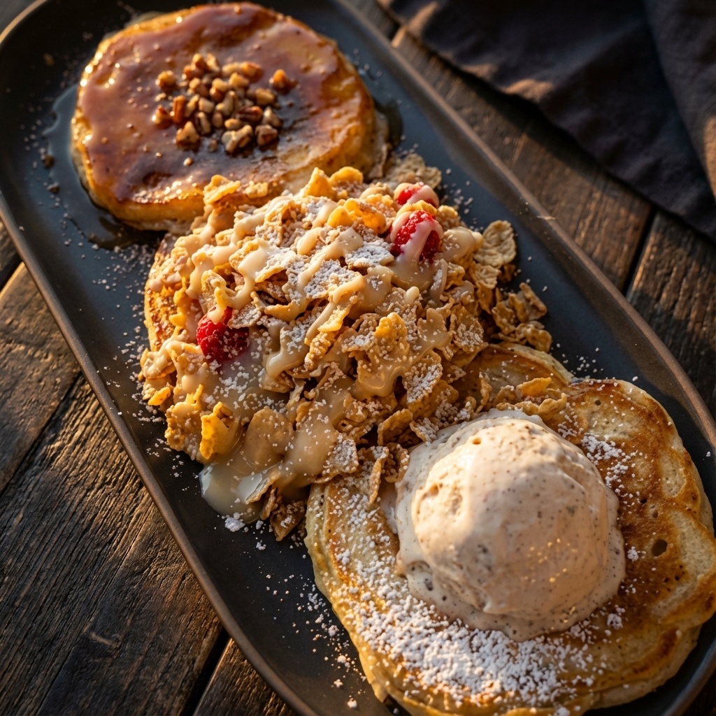 Stack of pancakes at Prelude Breakfast Bar