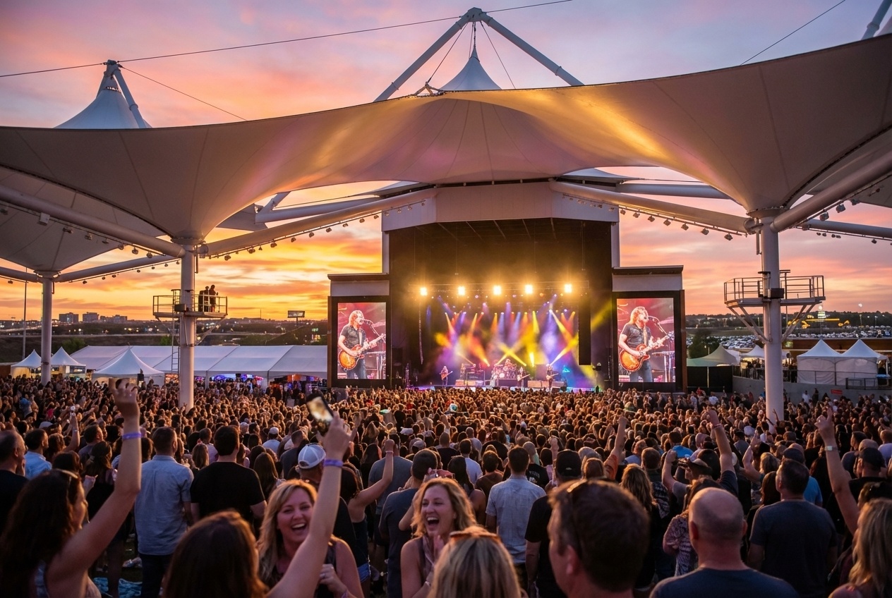 Night concert at Walmart AMP