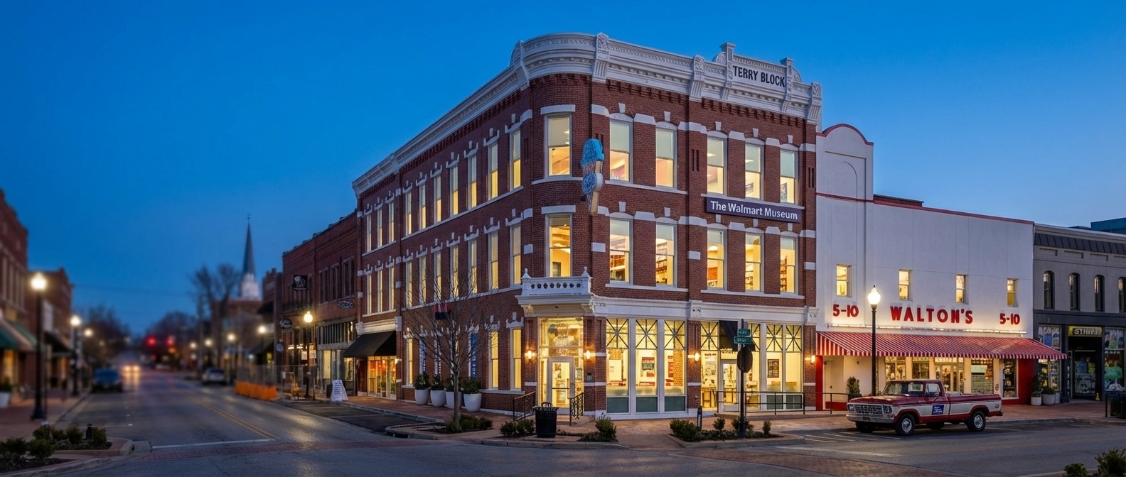 Exterior of Walmart Museum 5-10