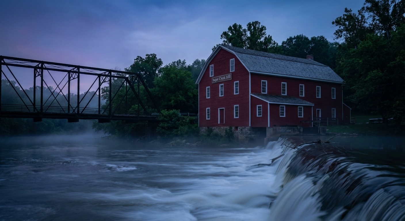 Historic War Eagle Mill and bridge
