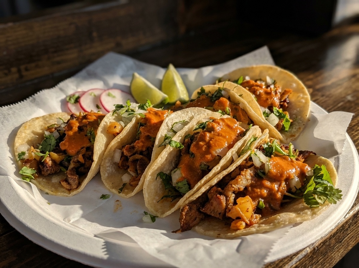 Street tacos at Yeyo's Mezcaleria